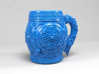 Celtic Viking Mug 2 3D print model