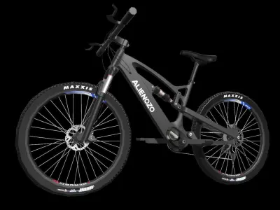 Alienozo Electric Bicycle Low-poly 3D model