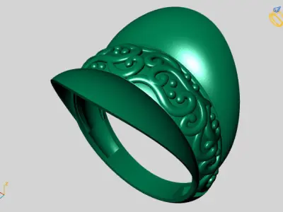 Women Plain Ring STL Models Womens Ring 3dmodels 3D print model 3D print model 34