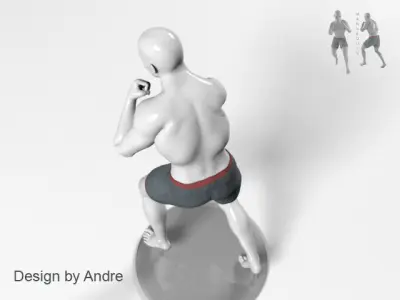 Sports Mannequin Boxer 3D model