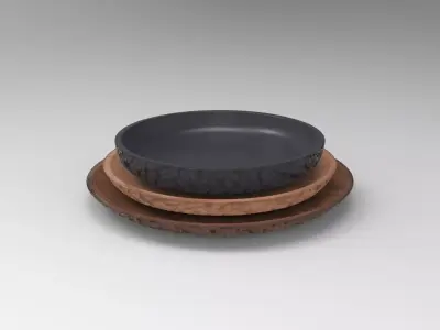 Huty Bowl Low-poly 3D model
