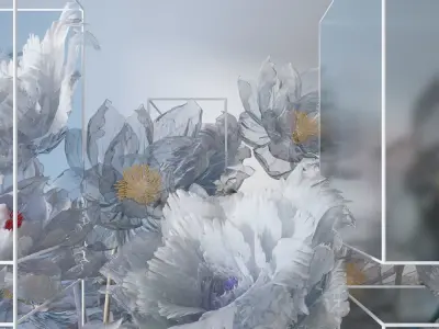 Floristry Fine art display 3D model