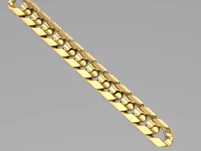 cuban chain STL 3D model