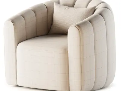 Fitz Armchair By Crate Barrel 3D model