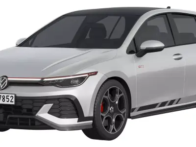 Volkswagen Golf GTI Clubsport 2025 3D model