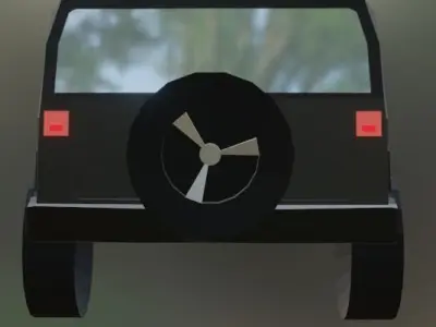 Just a low poly car 3D model