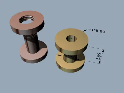 Expansor 4 mm - Ear stretching - Ear gauging -Expander 3D print model