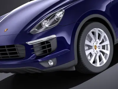 Porsche Cayenne S 2016 VRAY 3D model
