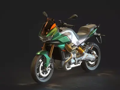 Base model Moto Guzzi V100 2023 3D model