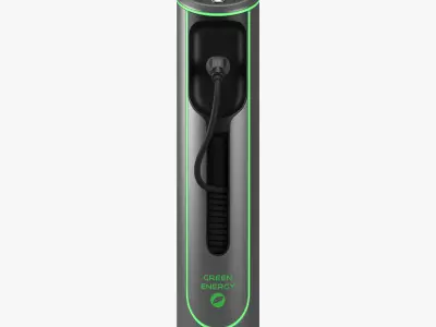 Electric Vehicle Charging Station 5 3D model