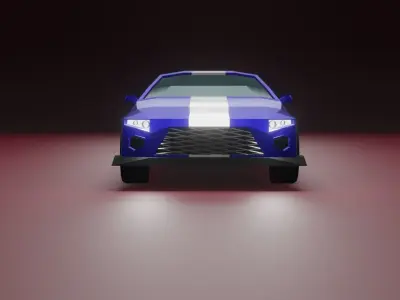 Low-Poly Car 3D model by andrey-kuznetsov-237