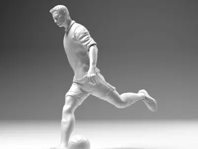 Footballer 02 Footstrike 04 Stl  3D print model