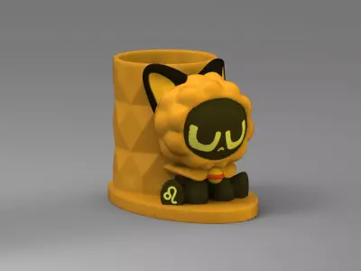 Luo Xiaohei - Leo - Pen Holder 3D print model