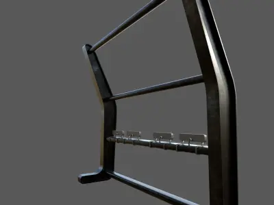 Police Push Bumper Low-poly 3D model