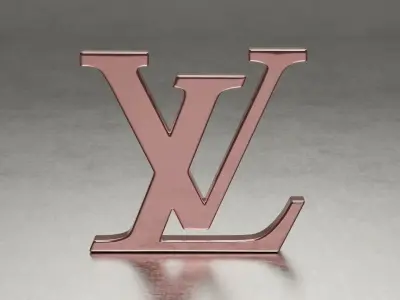 Louis Vuitton logo 3D model