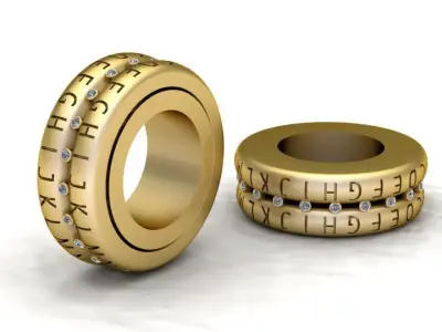 Luxury Puzzle Ring 3D print model