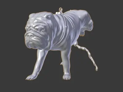 Dog Pee Pose Base 3D model
