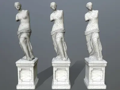 Venus  de  Milo Low-poly 3D model
