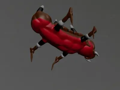 Warrior Ant Low-poly 3D model