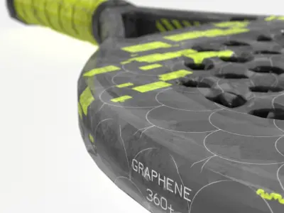 Paddle Racket Low-poly 3D model