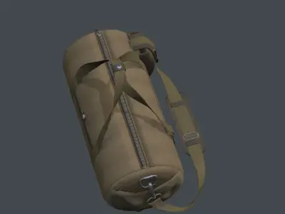 Soldier Sport Bag Low-poly 3D model