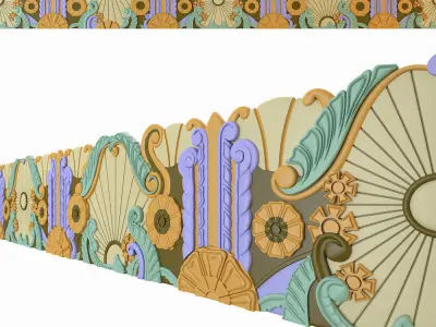 Egyptian molding 3D model