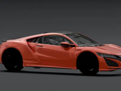 Honda - NSX  Low-poly 3D model