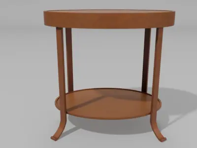 The Oval dining coffee table Free low-poly 3D model