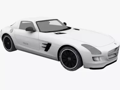 mercedes amg ecell Low-poly 3D model
