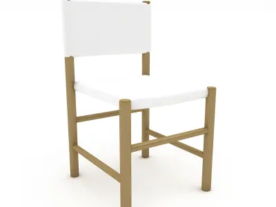 small stool 3D model Low-poly 3D model