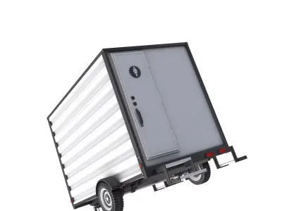 Portable Restroom Trailer 3D model