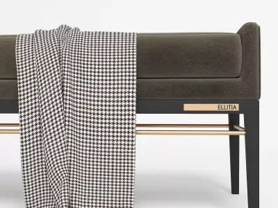 Luxury Ellitia Bench 3D model