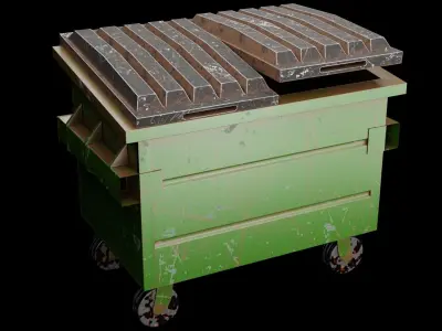 trash can Free 3D model