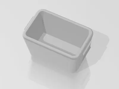Generic plastic cooler for scale autos and dioramas  3D print model