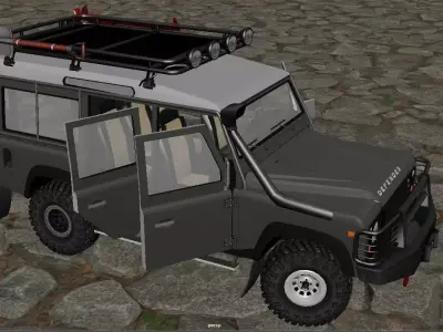 Land Rover Defender Low-poly 3D model