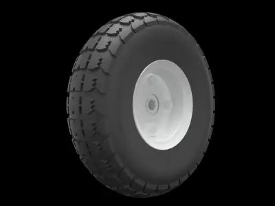 Wheel tire 3D model