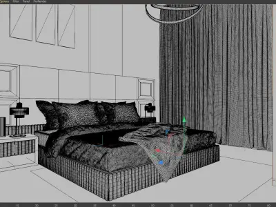 Bedroom design 3D model