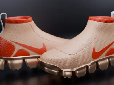 Nike vapor mars - Orange 3D model