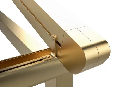 Motorized Pergola 5a brass furniture matte 3D model
