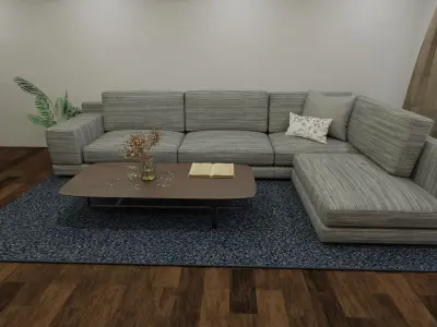 Living Room 3D model get