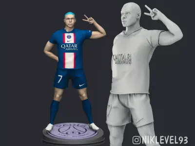  Kylian Mbappe 3D Printable 3 3D print model