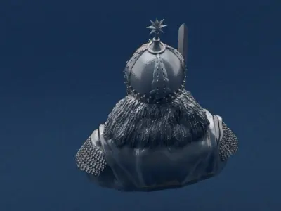 Babak The Conqueror Sculpture 3D print model