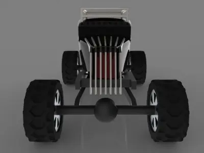 Zombie Survival Sedan Free 3D model