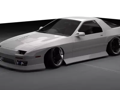 Mazda RX-7 FC Widebody 3D model