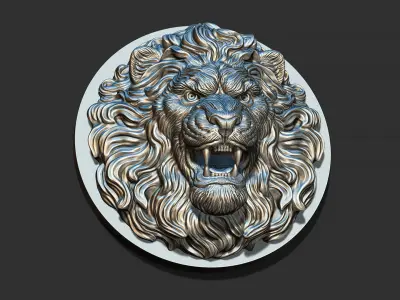 Lion head 3D print model