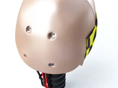 Male Crash Test Dummy Head 3D model