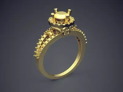 Luxury Ring Covered In Ornaments VJR56 1 3D print model