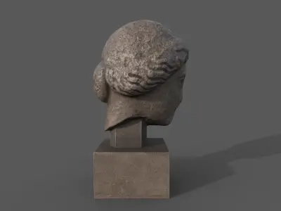 Head of Aphrodite Low-poly 3D model