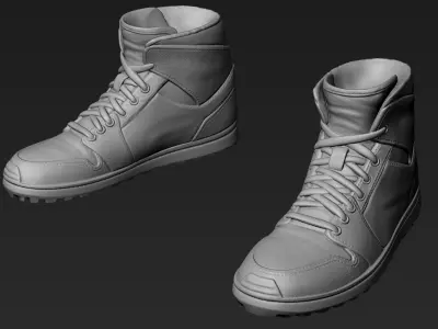 Footwear for 3d Printable Character 2 3D model
