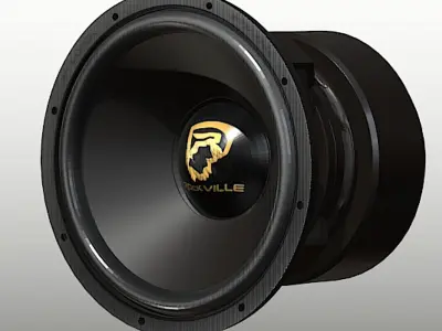 Rockville W15K9D2 Subwoofer - High Poly Free 3D model